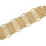 A 9ct gold bracelet,