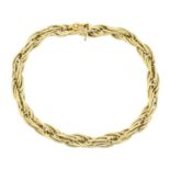 An 18ct gold bracelet,