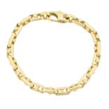 An 18ct gold fancy link bracelet,