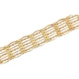 A 9ct gold bracelet,