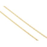 An 18ct gold chain necklace,