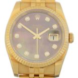 An 18ct gold Rolex Oyster Perpetual Datejust wristwatch,