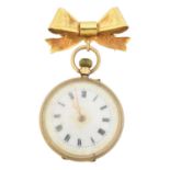 A 9ct gold fob watch,