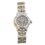 A ladies stainless steel Tag Heuer watch,