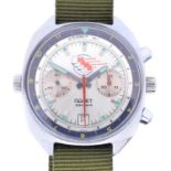 A 1970s stainless steel Poljot chronograph wristwatch,