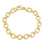 An 18ct gold bracelet,