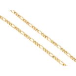 An 18ct gold chain necklace,