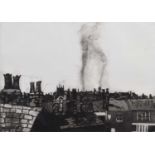 Anni Corbett (20th/21st century) "Macclesfield Rooftops", etching.