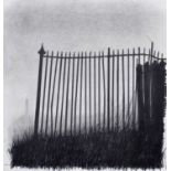 Trevor Grimshaw (British 1947-2001) "Iron Railings", graphite with pen and ink.