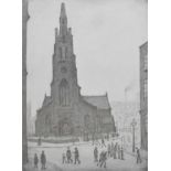 L.S. Lowry R.A. (British 1887-1976) "St. Simon's Church", signed print.