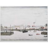 L.S. Lowry R.A. (British 1887-1976) "The Harbour", signed print.