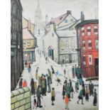 L.S. Lowry R.A. (British 1887-1976) "Berwick-upon-Tweed", signed print.