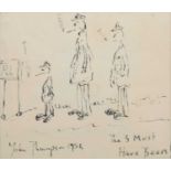 John Thompson (British 1924-2011) "The 3 Must Have Beers!" and two others, drawings (3).