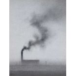 Trevor Grimshaw (British 1947-2001) "Factory", graphite.