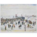L.S. Lowry R.A. (British 1887-1976) "Ferry Boats", signed print.