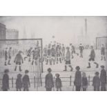 L.S. Lowry R.A. (British 1887-1976) "The Football Match", signed print.