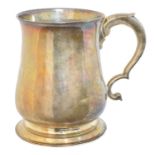 A George II silver mug,