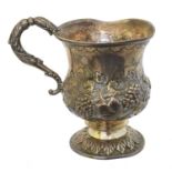 A Georgian silver mug,
