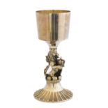 An Elizabeth II silver commemorative goblet,