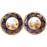 Pair of Coalport plates