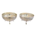 A pair of continental silver bonbon dishes,