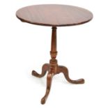 George III mahogany occasional table