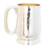 A George VI silver tankard,