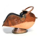 Victorian copper coal helmet