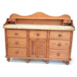 Victorian pitch pine dresser base