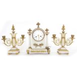 19th-century French clock garniture