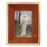 German porcelain plaque