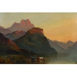 Alfred Fontville De Breanski Jnr. (British 1877-1957) "Loch Katrine", oil.