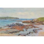 John McDougal (1880-1934) Coastal view, watercolour.
