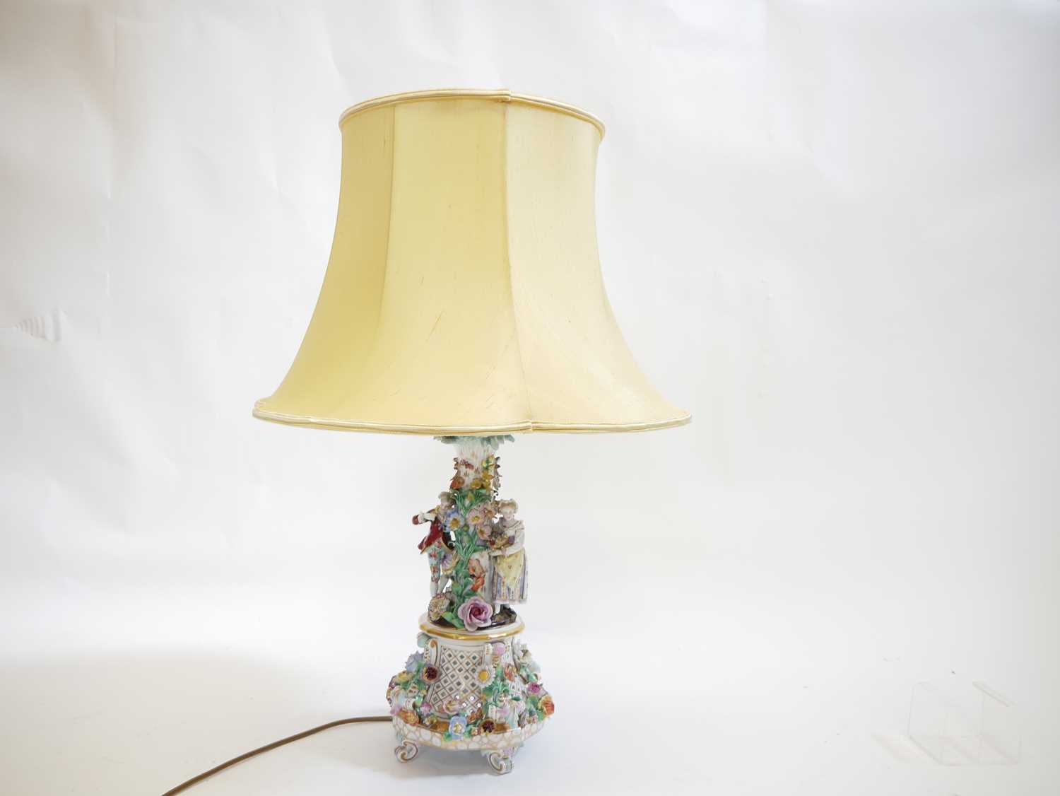 Carl Thieme table centre converted to a lamp - Image 6 of 11