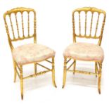 A pair of 19th century Belgian single chairs