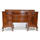 Edwardian mahogany drop centre sideboard