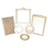 A selection of early 20th century silver frames,