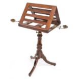 Early 19th-century mahogany music stand