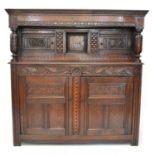 17th-century oak court cupboard