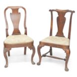 18th-century mahogany single dining chair