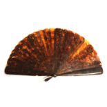 Tortoiseshell hand fan