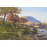 Cyril Ward R.C.A. (British 1863-1935) "A Sunny Morning, Autumn", watercolour.