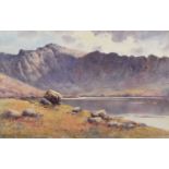 Warren Williams A.R.C.A. (British 1863-1941) "The Devil's Kitchen, Snowdonia", watercolour.