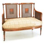 Edwardian two-seater couch