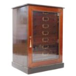 Mahogany collectors cabinet,