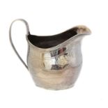 A George III silver milk jug,