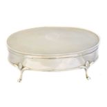 A George V silver trinket box,