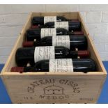 12 Bottles (in OWC) Chateau Cissac Cru Bourgeois Haut Medoc 1990 (all hin)