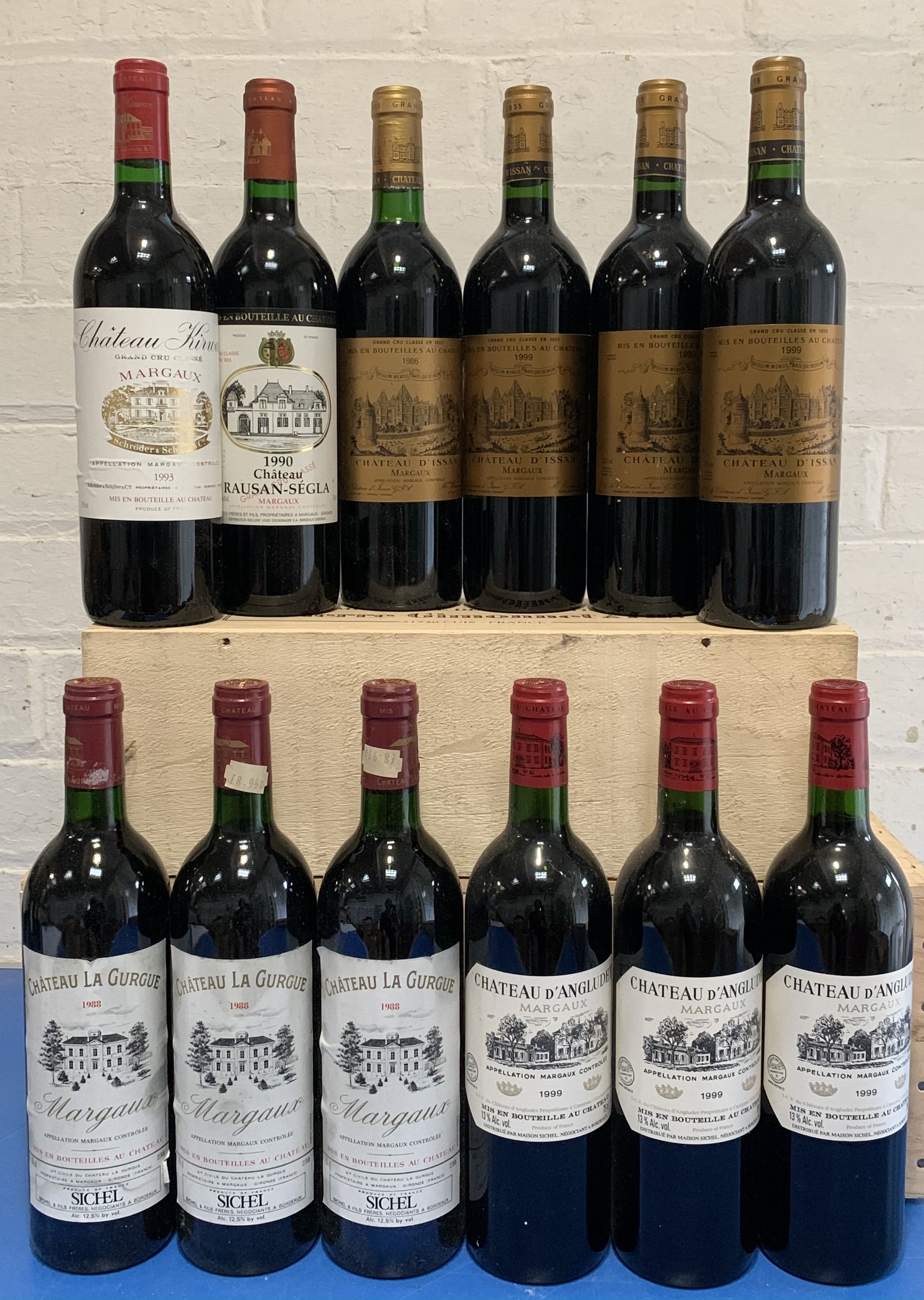 12 Bottles Mature Cru Bourgeois and Classified Growth Margaux