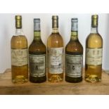 5 Bottles Mixed Lot Fine Classified Sauternes